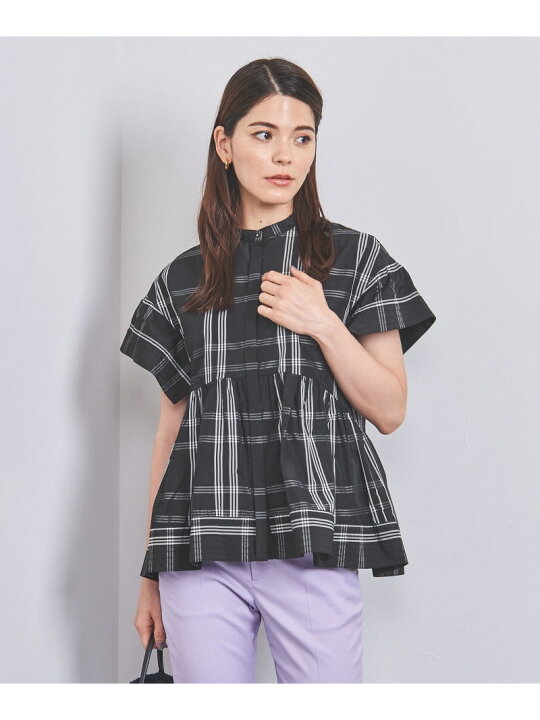 楽天市場】【SALE／60%OFF】タフタ ステッチ ペプラム ブラウス UNITED 