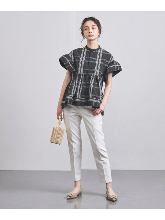 楽天市場】【SALE／60%OFF】タフタ ステッチ ペプラム ブラウス UNITED 