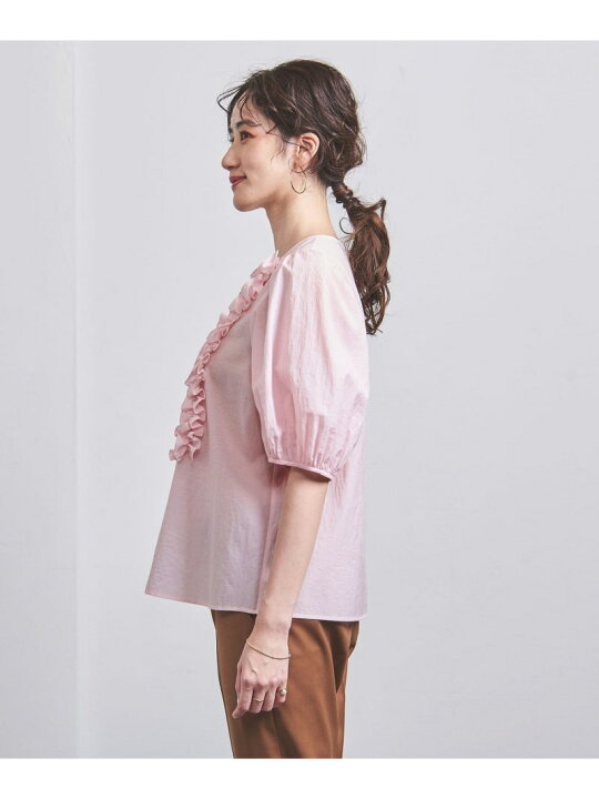 楽天市場】【SALE／50%OFF】MANTECO フリル ショートスリーブ ブラウス  