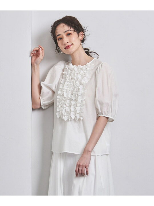 楽天市場】【SALE／50%OFF】MANTECO フリル ショートスリーブ ブラウス 