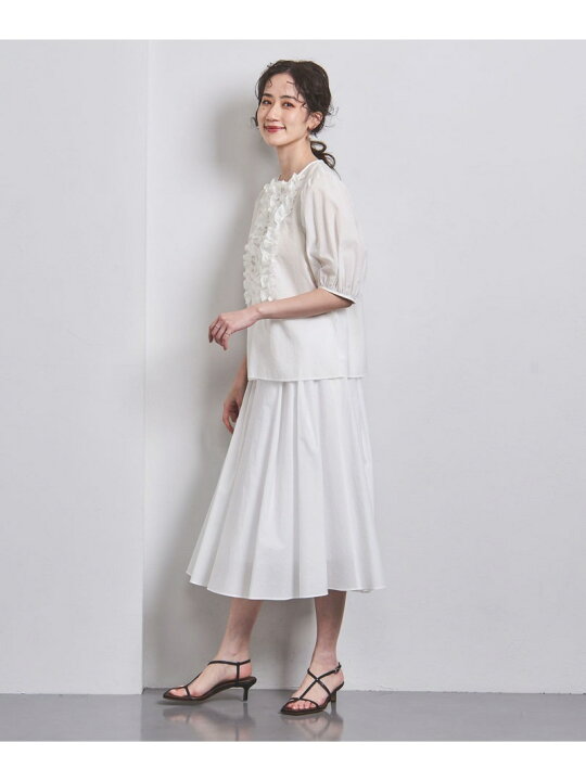 楽天市場】【SALE／50%OFF】MANTECO フリル ショートスリーブ ブラウス 