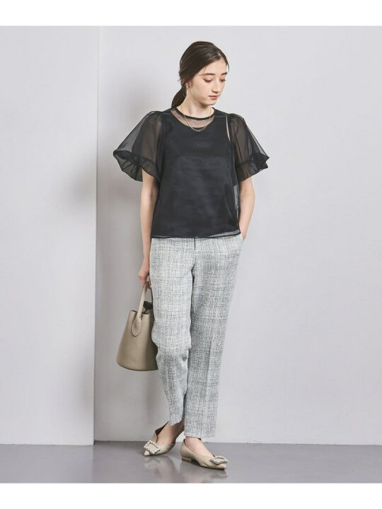 楽天市場】【SALE／50%OFF】オーガンジー ボリュームスリーブ ブラウス 