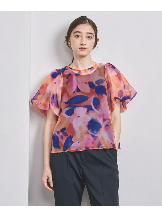 楽天市場】【SALE／50%OFF】オーガンジー ボリュームスリーブ ブラウス 