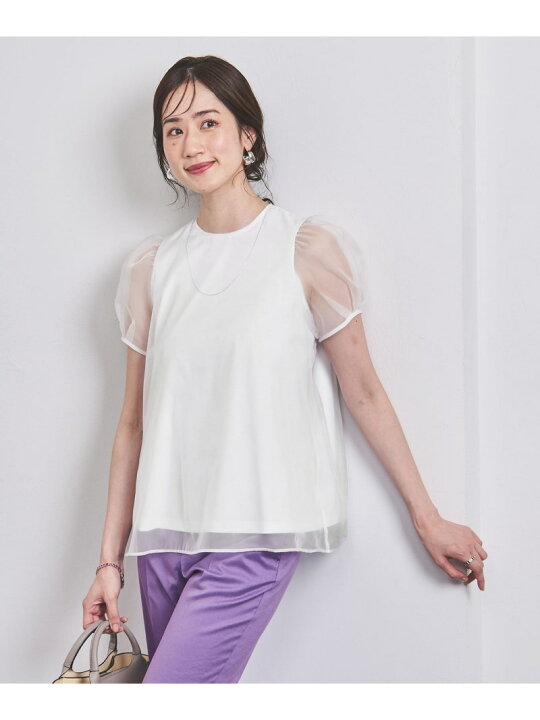 楽天市場】【SALE／60%OFF】オーガンジー ミニパフ ショートスリーブ 