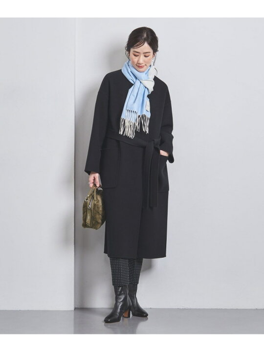 楽天市場】【SALE／80%OFF】リバー ノーカラー ロングコート UNITED 