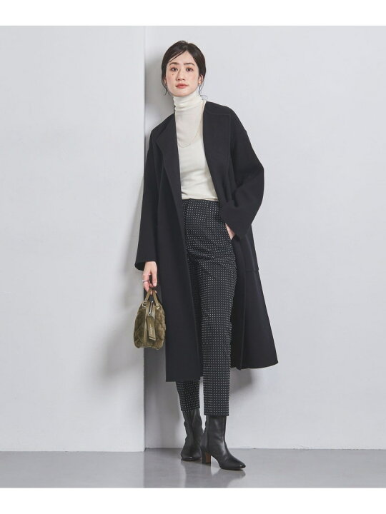 楽天市場】【SALE／80%OFF】リバー ノーカラー ロングコート UNITED 