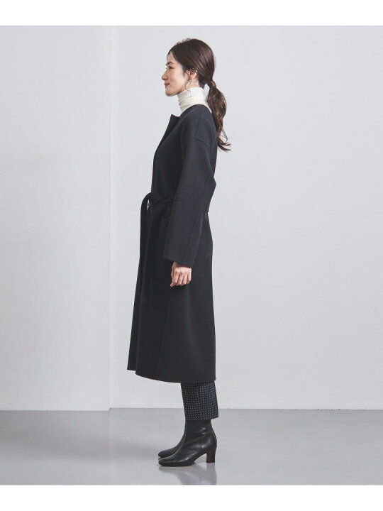 楽天市場】【SALE／60%OFF】リバー ノーカラー ロングコート UNITED 
