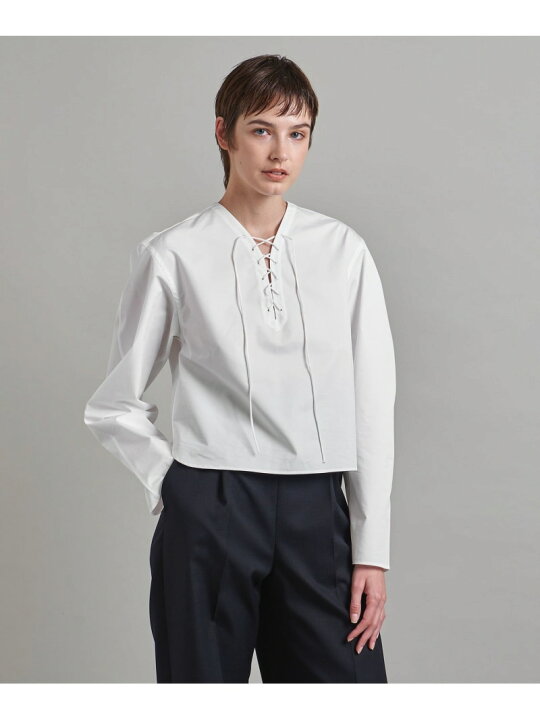 楽天市場】【SALE／70%OFF】＜LOEFF＞ブロード レースアップ シャツ 