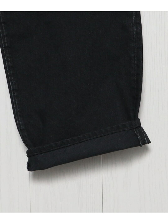 楽天市場】【SALE／70%OFF】＜H＞ブラックデニム 1プリーツ バギー 