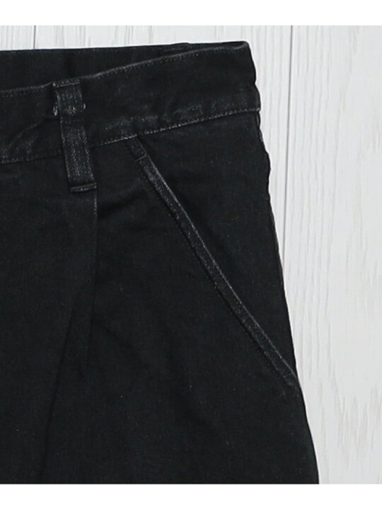 楽天市場】【SALE／70%OFF】＜H＞ブラックデニム 1プリーツ バギー 