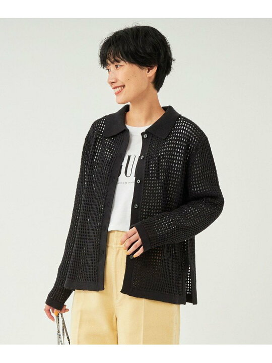 楽天市場】【SALE／70%OFF】シアー ニット シャツ カーディガン UNITED