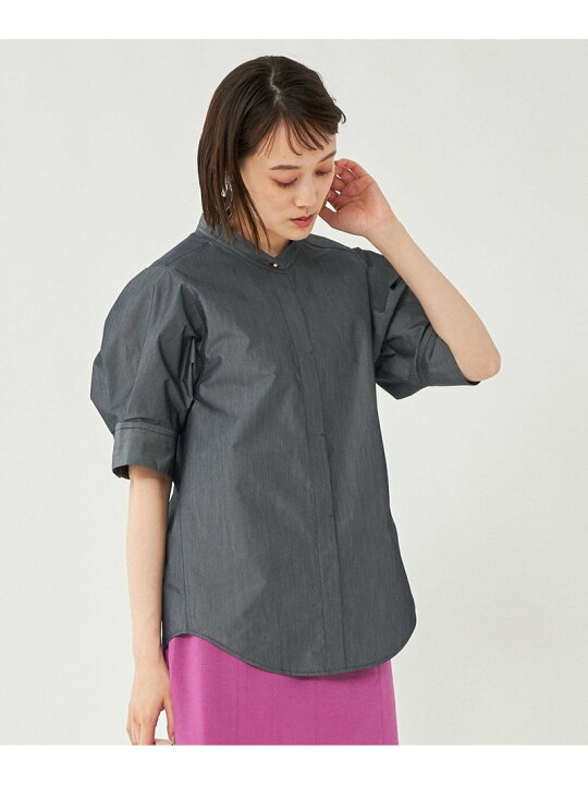 楽天市場】【SALE／70%OFF】バンドカラー ブラウス 5分袖 UNITED 