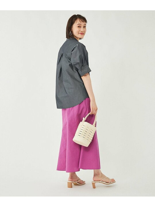 楽天市場】【SALE／70%OFF】バンドカラー ブラウス 5分袖 UNITED 