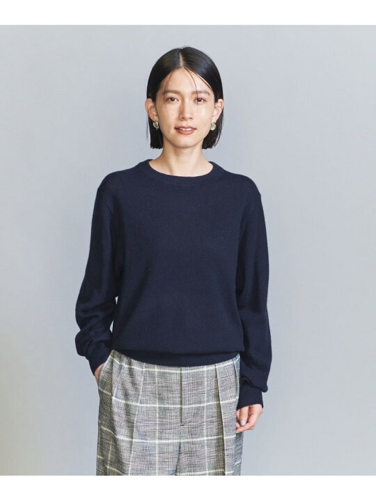 楽天市場】【SALE／70%OFF】ウールカシミヤ天竺 クルーネック ニット 