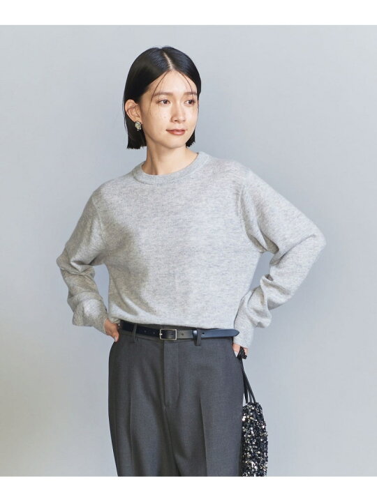 楽天市場】【SALE／70%OFF】ウールカシミヤ天竺 クルーネック ニット 