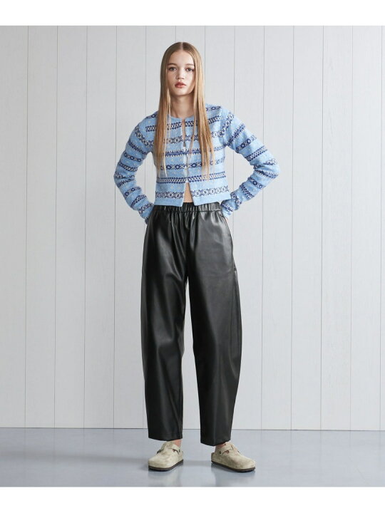 楽天市場】【SALE／70%OFF】＜H＞レザーライク カーブパンツ 