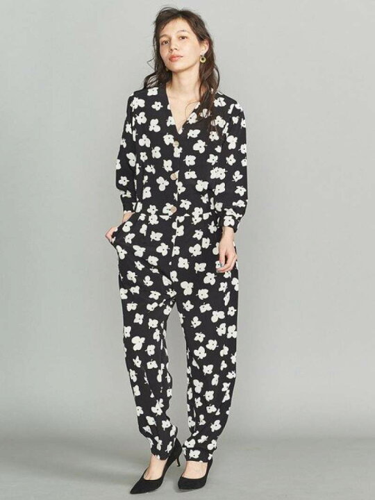 楽天市場】【SALE／85%OFF】BYレトロフラワーVネックジャンプスーツ 