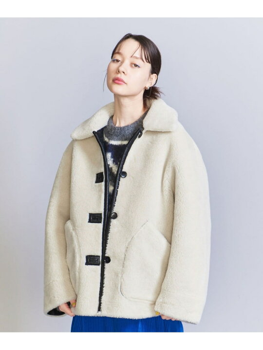 楽天市場】【SALE／40%OFF】フェイクレザー リバーシブル ボア 