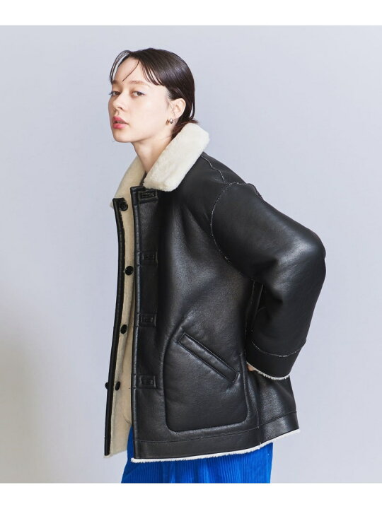 楽天市場】【SALE／40%OFF】フェイクレザー リバーシブル ボア 
