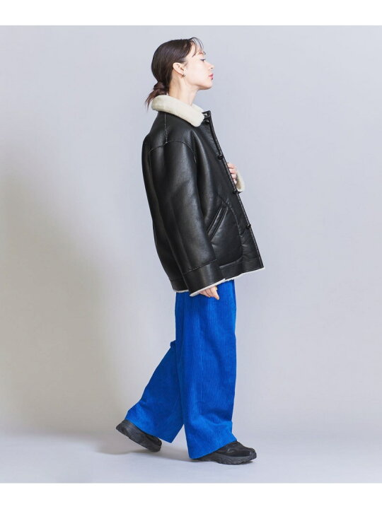楽天市場】【SALE／40%OFF】フェイクレザー リバーシブル ボア 