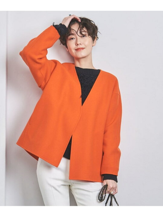 楽天市場】【SALE／80%OFF】Vネック リバー ショートコート UNITED 