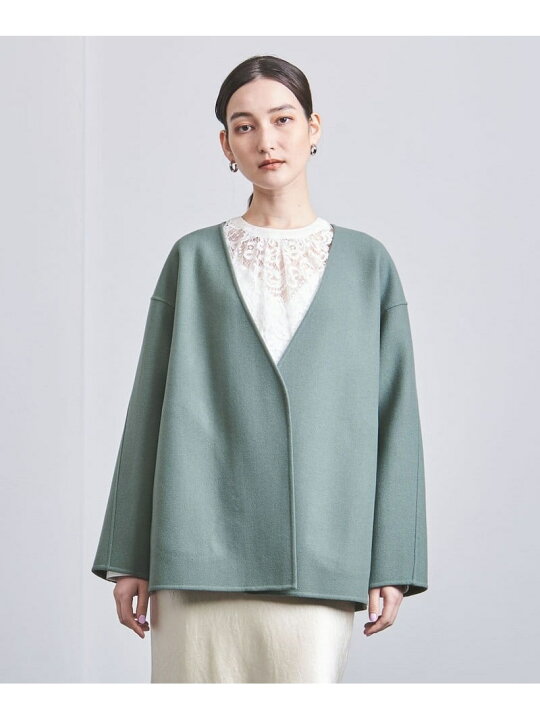 楽天市場】【SALE／80%OFF】Vネック リバー ショートコート UNITED 