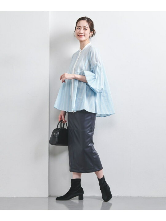 楽天市場】【SALE／80%OFF】ストライプ バルーンスリーブ ブラウス 