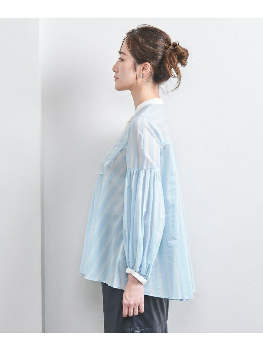 楽天市場】【SALE／80%OFF】ストライプ バルーンスリーブ ブラウス 
