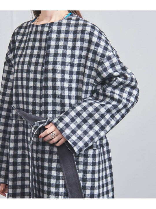 楽天市場】【SALE／80%OFF】ダブルフェイス ノーカラー リバーシブル 