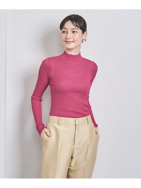 楽天市場】【SALE／80%OFF】W/SI シアー リブ ハイネック ニット 