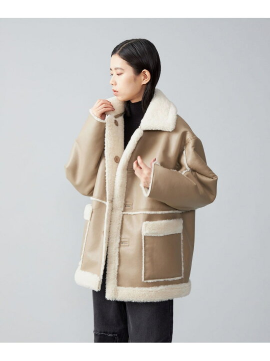 楽天市場】【SALE／80%OFF】＜CITEN＞リバーシブル フェイクムートン 