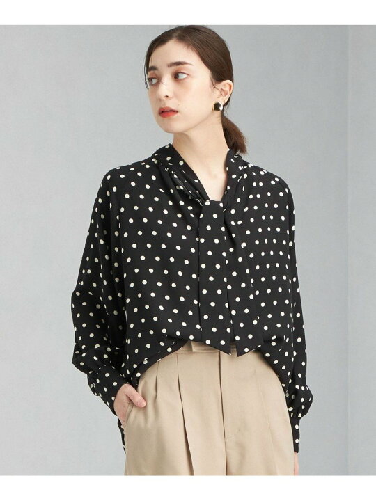 楽天市場】【SALE／30%OFF】2WAY ドット ボウタイ ブラウス UNITED 