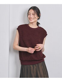 【SALE／80%OFF】ジャカード ノースリーブ スウェット UNITED ARROWS ユナイテッドアローズ アウトレット トップス スウェット・トレーナー ブラック ホワイト ワインレッド【RBA_E】[Rakuten Fashion]