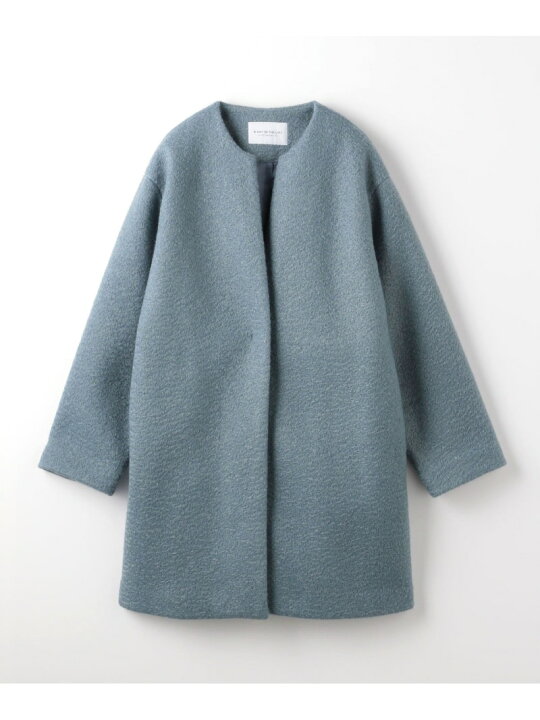 楽天市場】【SALE／70%OFF】ブークレ メルトン キーネックコート ＜A 