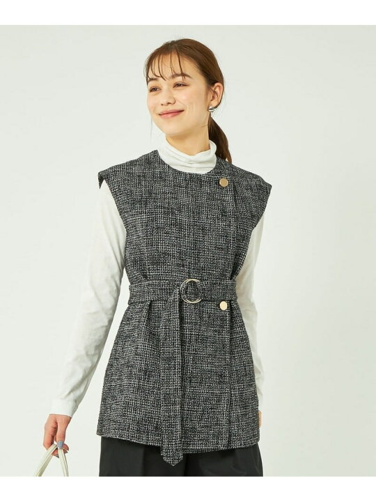 楽天市場】【SALE／80%OFF】【別注】＜ELIN ＞ツイード ジレ 