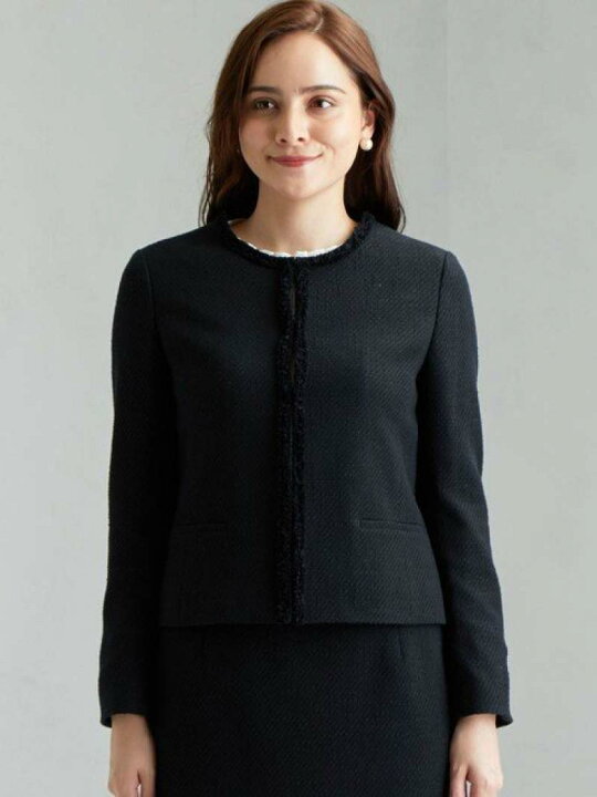 楽天市場】【SALE／81%OFF】D フリンジ ノーカラー ジャケット  
