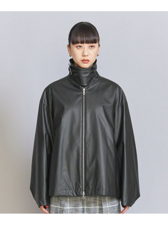 楽天市場】【SALE／70%OFF】レザーライク コーティング ブルゾン 