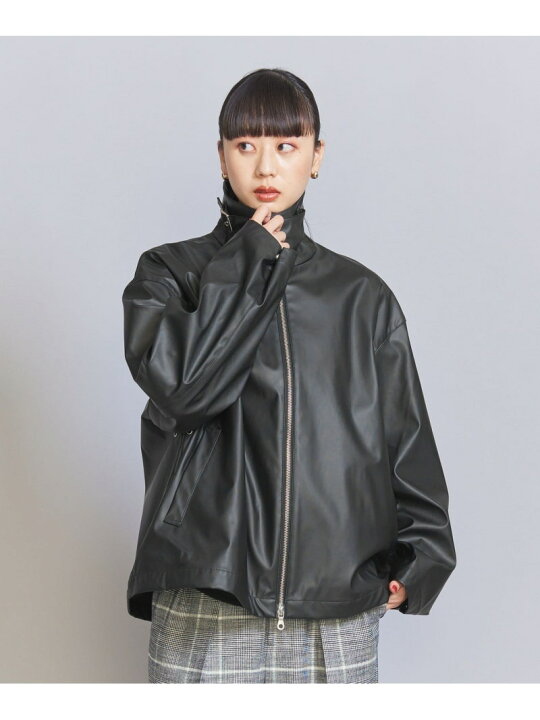 楽天市場】【SALE／70%OFF】レザーライク コーティング ブルゾン 