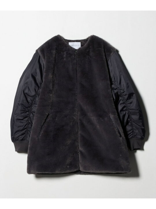 楽天市場】【SALE／30%OFF】フェイクファー*ナイロン コンビブルゾン 