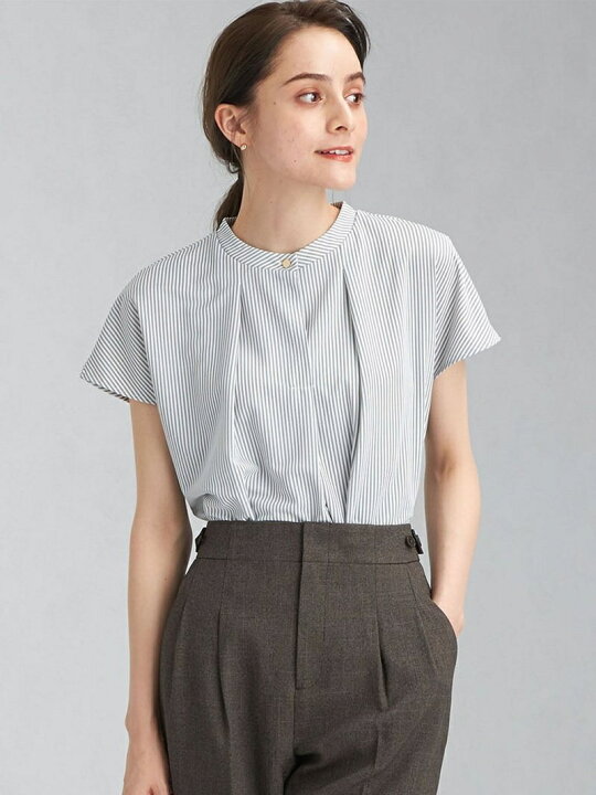 楽天市場】【SALE／30%OFF】ストライプ スタンド ネック タック プル  