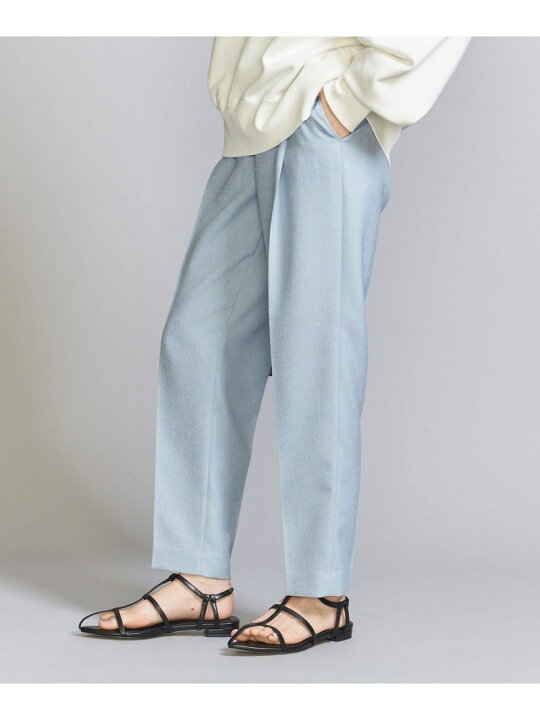 楽天市場】【SALE／70%OFF】リネンライク タックテーパードパンツ 