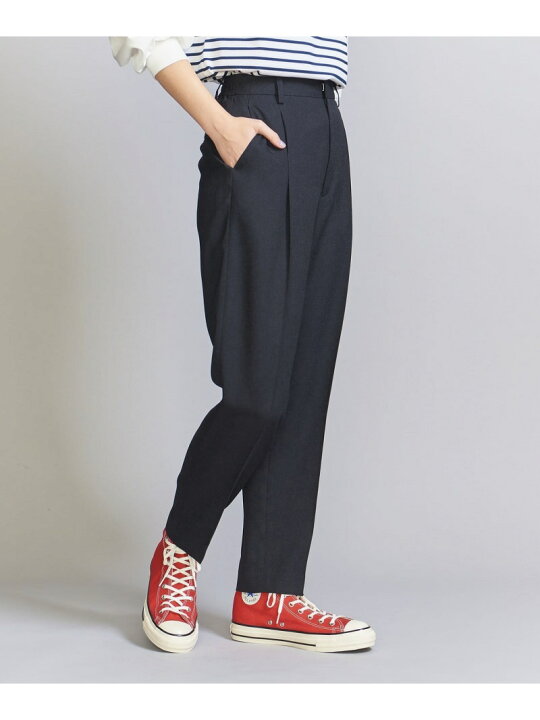 楽天市場】【SALE／70%OFF】リネンライク タックテーパードパンツ 