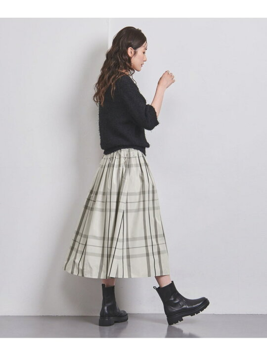 楽天市場】【SALE／70%OFF】チェック タフタ ギャザースカート UNITED 