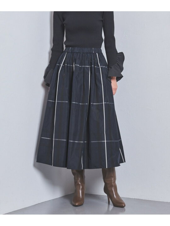 楽天市場】【SALE／30%OFF】チェック タフタ ギャザースカート UNITED 