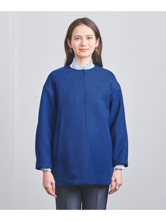 楽天市場】【SALE／70%OFF】P/R ツイル ノーカラー ミドルコート 