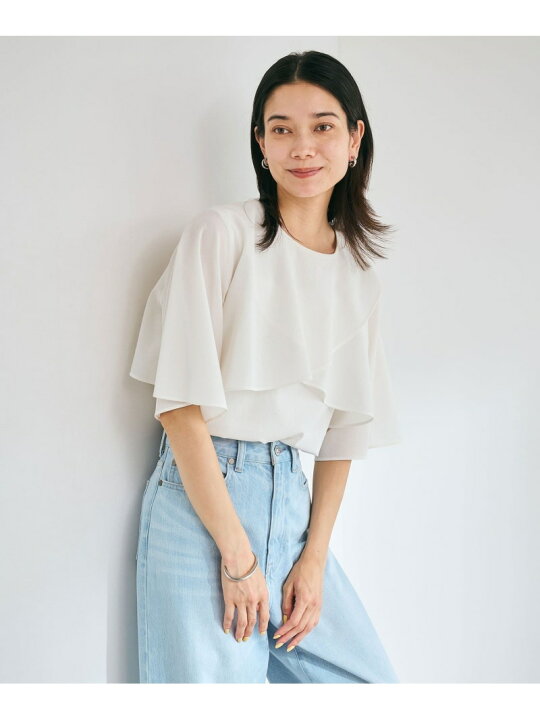楽天市場】【SALE／50%OFF】Breeze Cool ケープ ブラウス -マシン