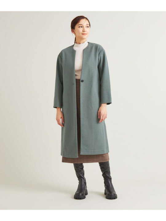 楽天市場】【SALE／70%OFF】ニットメルトン キーネックコート ＜A DAY 