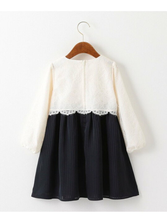 楽天市場】【SALE／50%OFF】レース*サテンストライプ ワンピース 