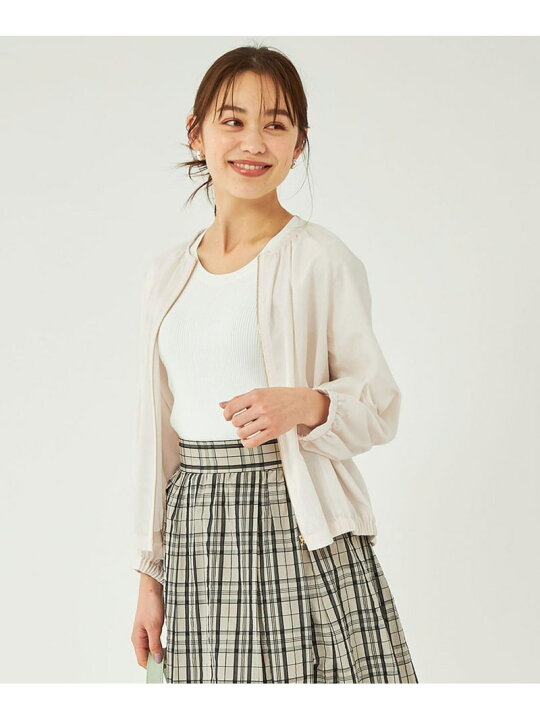 楽天市場】【SALE／50%OFF】ノーカラー シアー ブルゾン -マシン 