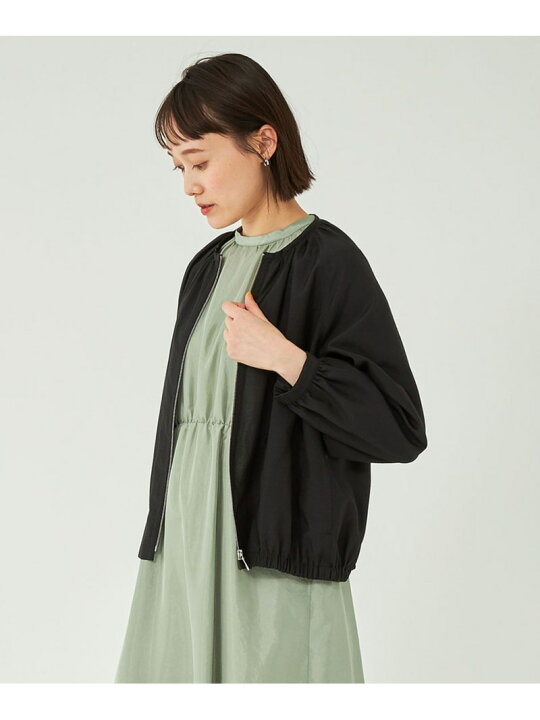 楽天市場】【SALE／50%OFF】ノーカラー シアー ブルゾン -マシン 